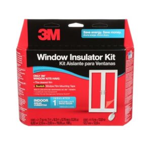 3M Indoor Patio Door Insulation, Insulator Kit for 6'-8" x 9' ft Patio Door, Keeps Cold Air Out and Warm Air In, Includes Heat Shrink Window Film and Scotch Window Film Mounting Tape (2144W-6)