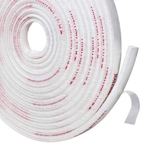 TORRAMI Door Brush Sweep Seal Tape 11/32 inch x 3/16 inch x 16 ft, Brush Door Seals for Sliding Doors Keep Bugs Out Upgraded Package Design No Twist, White