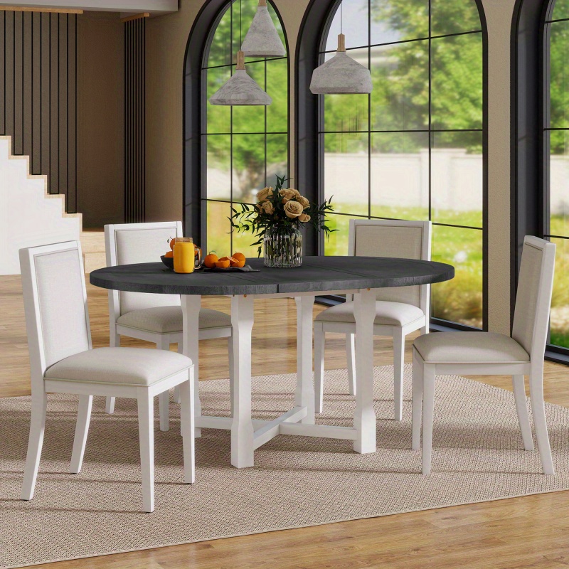 Comedor extensible estilo granja de cinco piezas