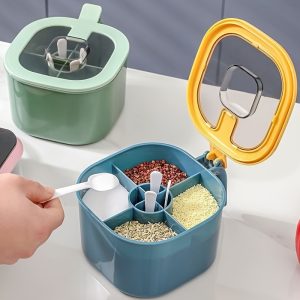 Especiero 4 en 1 con tapa y cucharas